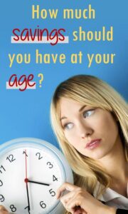 How much savings should you have at your age?