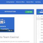 Teamcasino dashboard