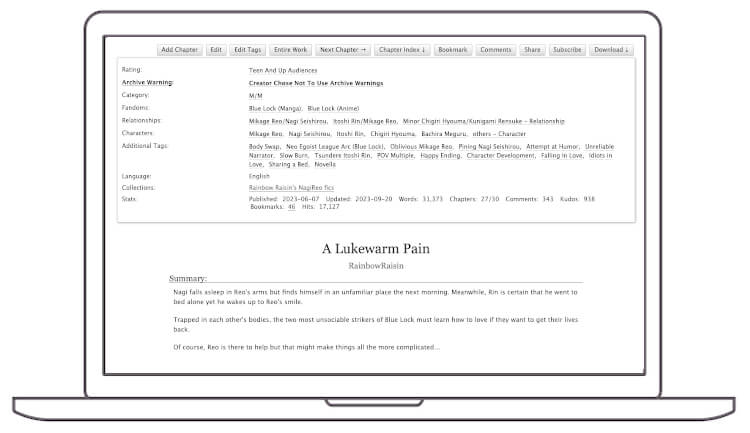 Fanfiction on Archive of Your Own