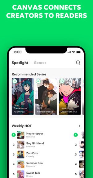 Webtoon app