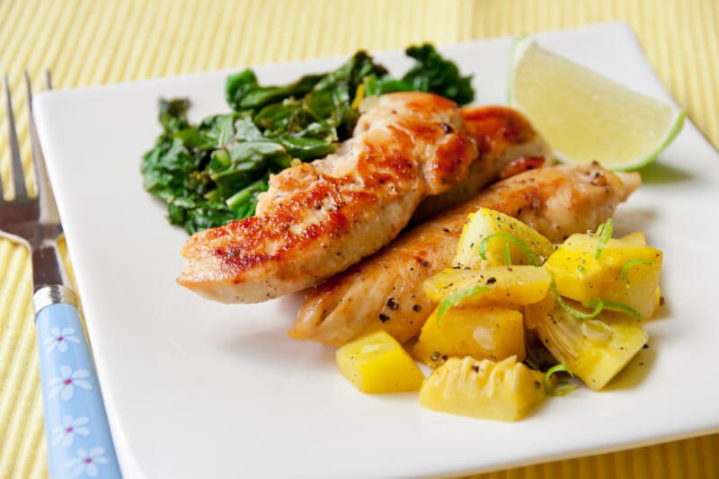 Meal at a restaurant