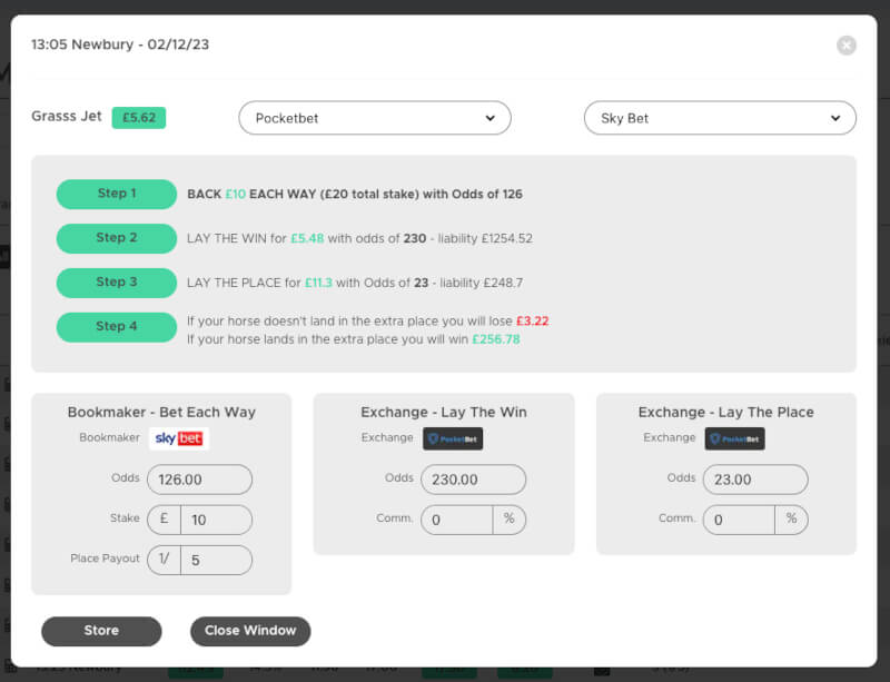Outplayed Extra place calculator